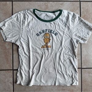 Nickelodeon White and Green Garfield Tee